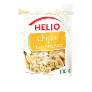 Chipsy bananowe 100 g HELIO